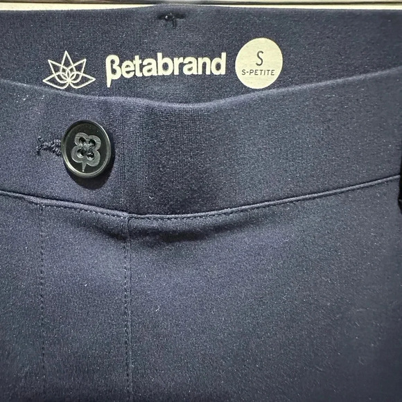 Betabrand mini flare dress pants navy size SP NWOT - Picture 3 of 6